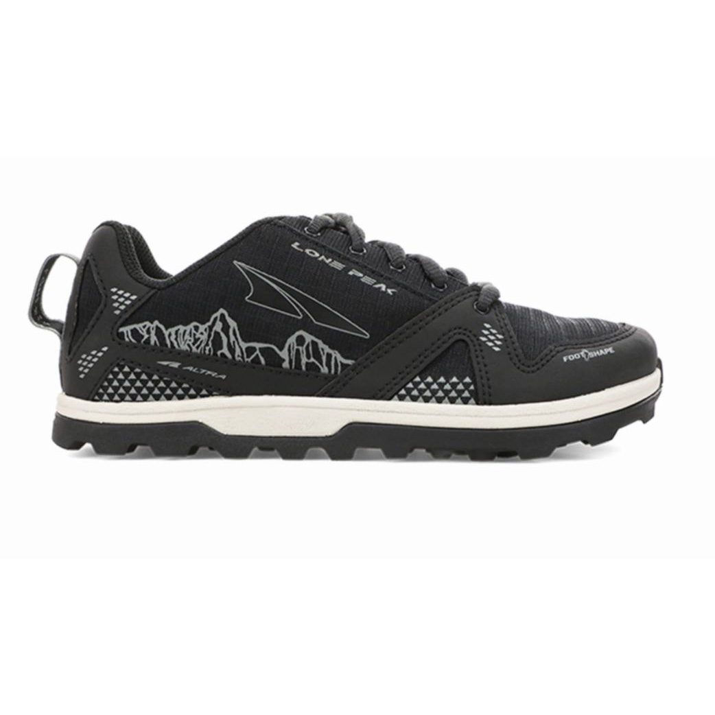 Altra Barn Youth Lone Peak Trailskor Svarta 740315JHE